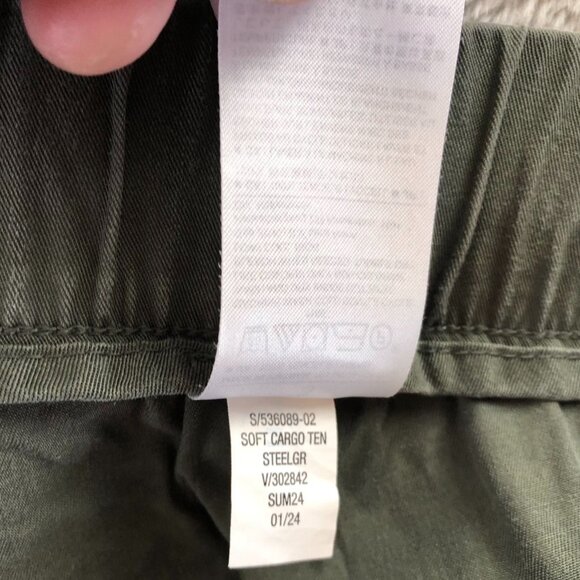 Banana Republic Mens Cargo Jogger Pants Large Green Pull On Drawstring Casual - Picture 11 of 16